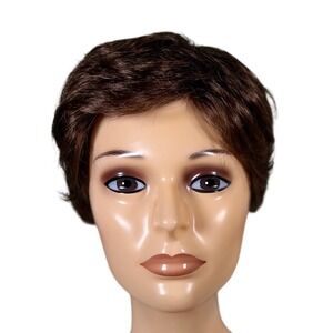 Estetica Petite Kate Pure Stretch Cap Synthetic Wig‎ Boy Cut Brown R10/14 NWT